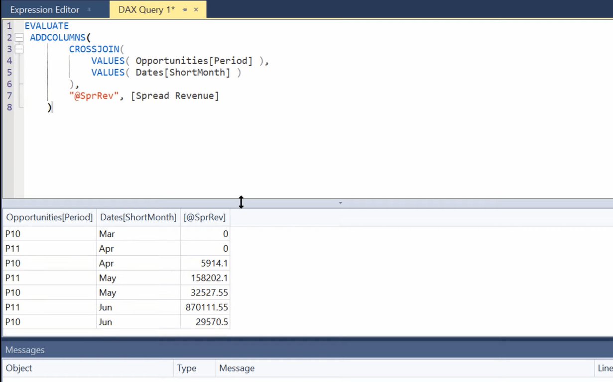 power bi matrix