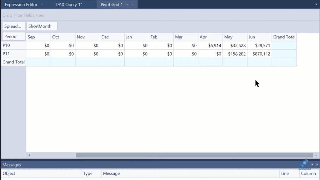 power bi matrix