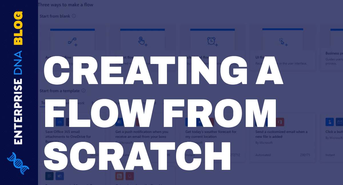 Power Automate Flows Creation From Scratch