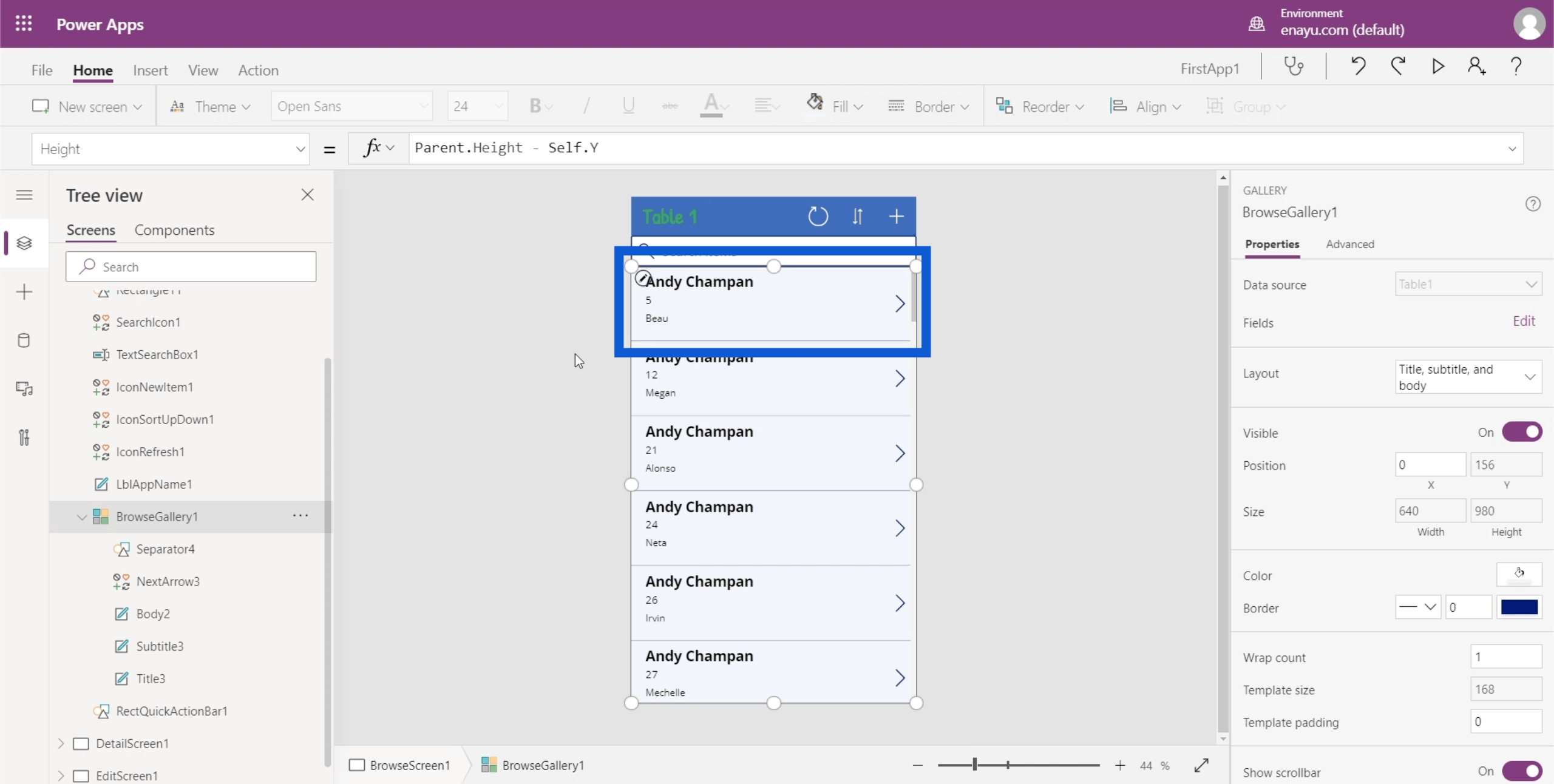 PowerApps Galleries: An Introduction