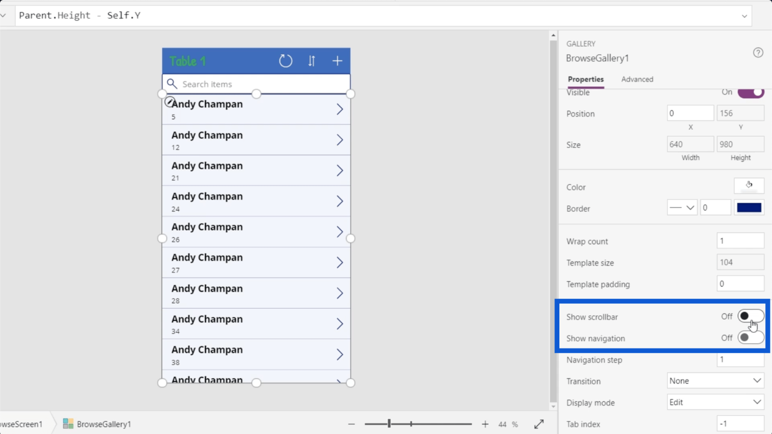 PowerApps Galleries: An Introduction – Master Data Skills + AI