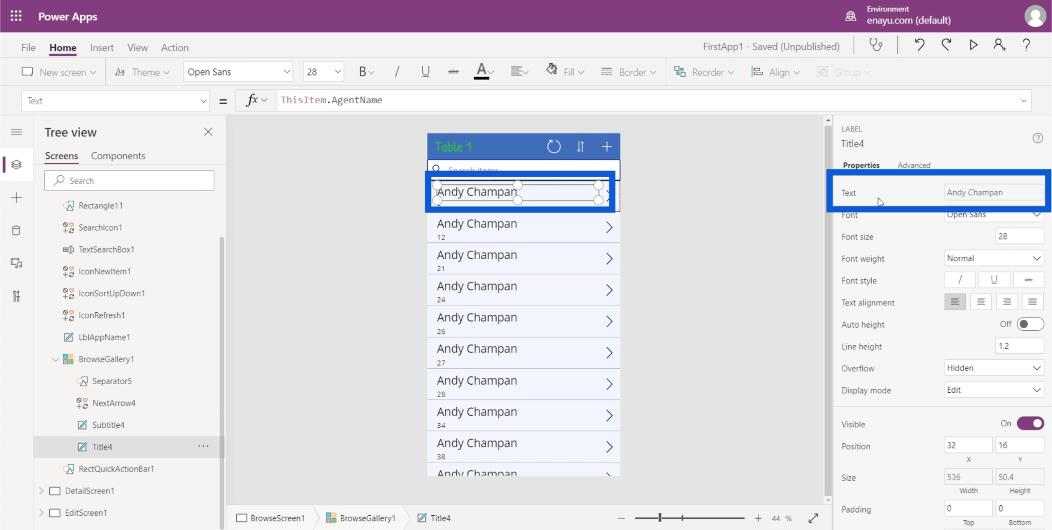 PowerApps Galleries: An Introduction – Master Data Skills + AI