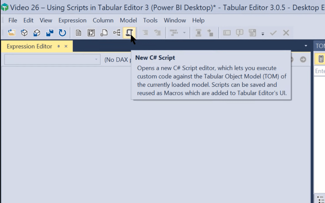 power bi tabular editor