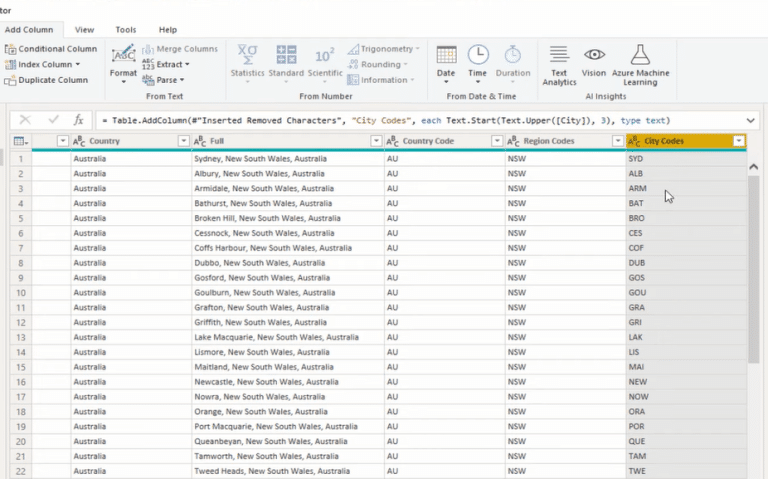 Column From Examples Power BI – Power Query Tutorial – Master Data ...