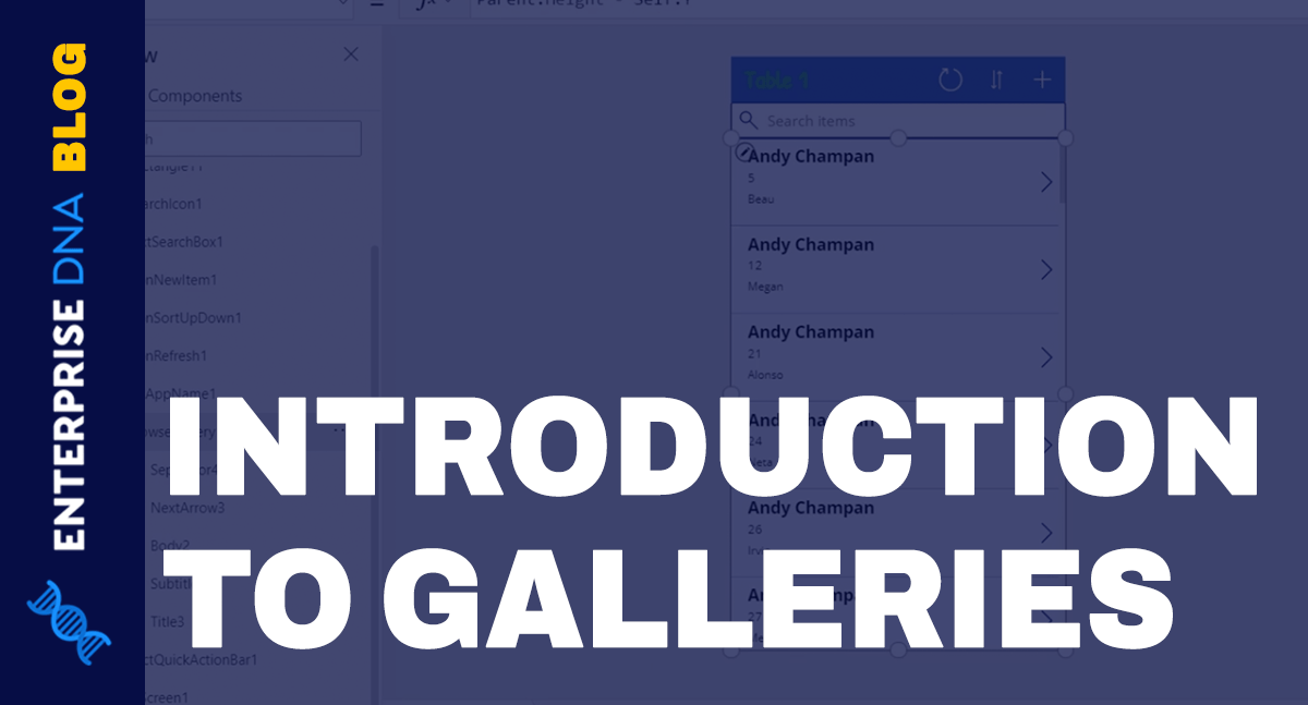 PowerApps Galleries: An Introduction