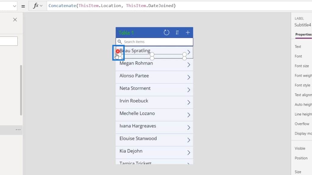 PowerApps functions