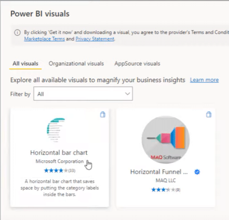 bar charts in Power BI