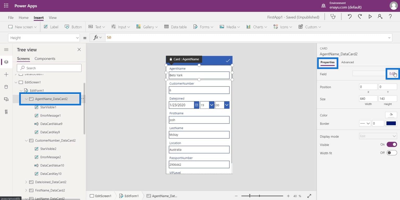 Powerapps Screen: Editing And Updating – Master Data Skills + Ai