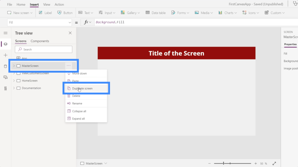 powerapps variables