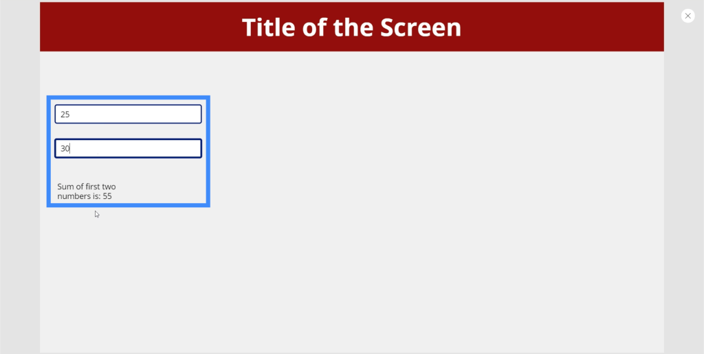 powerapps variables