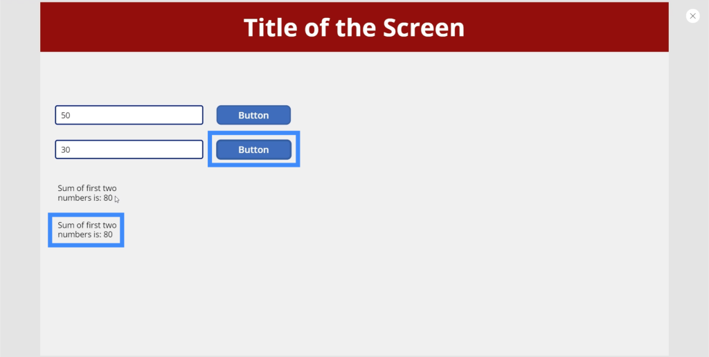 powerapps variables