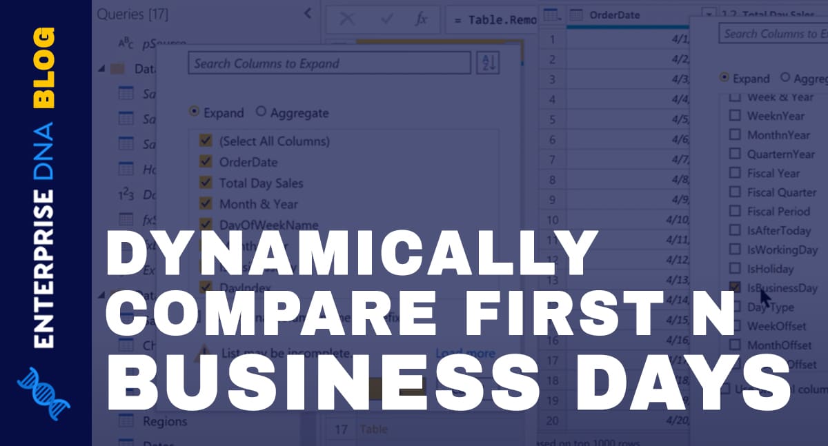 Power BI Tip How To Compare First N Business Days Master Data & AI