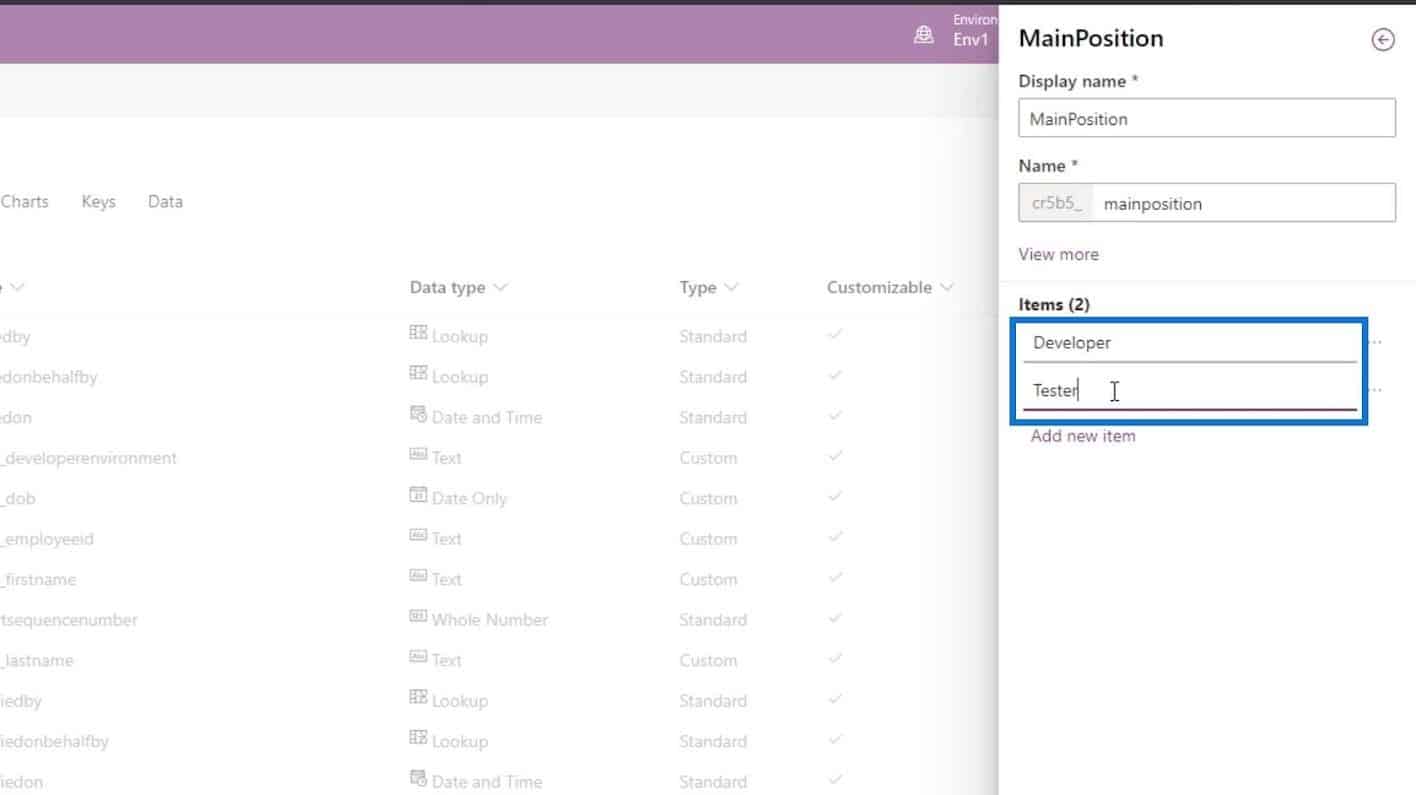 PowerApps form