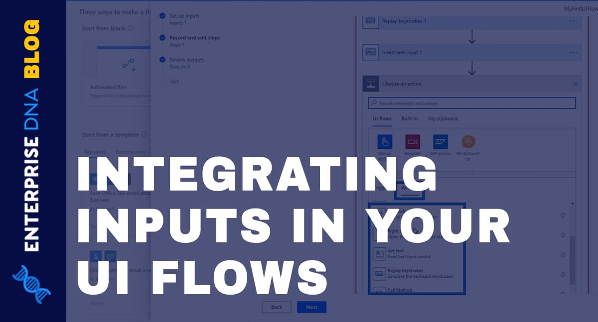 UI Flow Inputs In Microsoft Power Automate