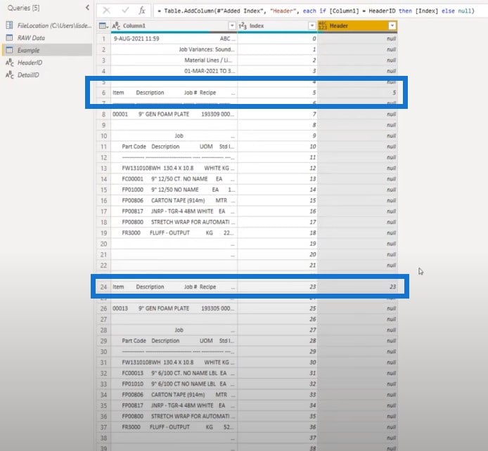 Microsoft power query