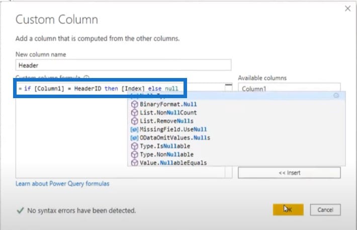 Microsoft power query