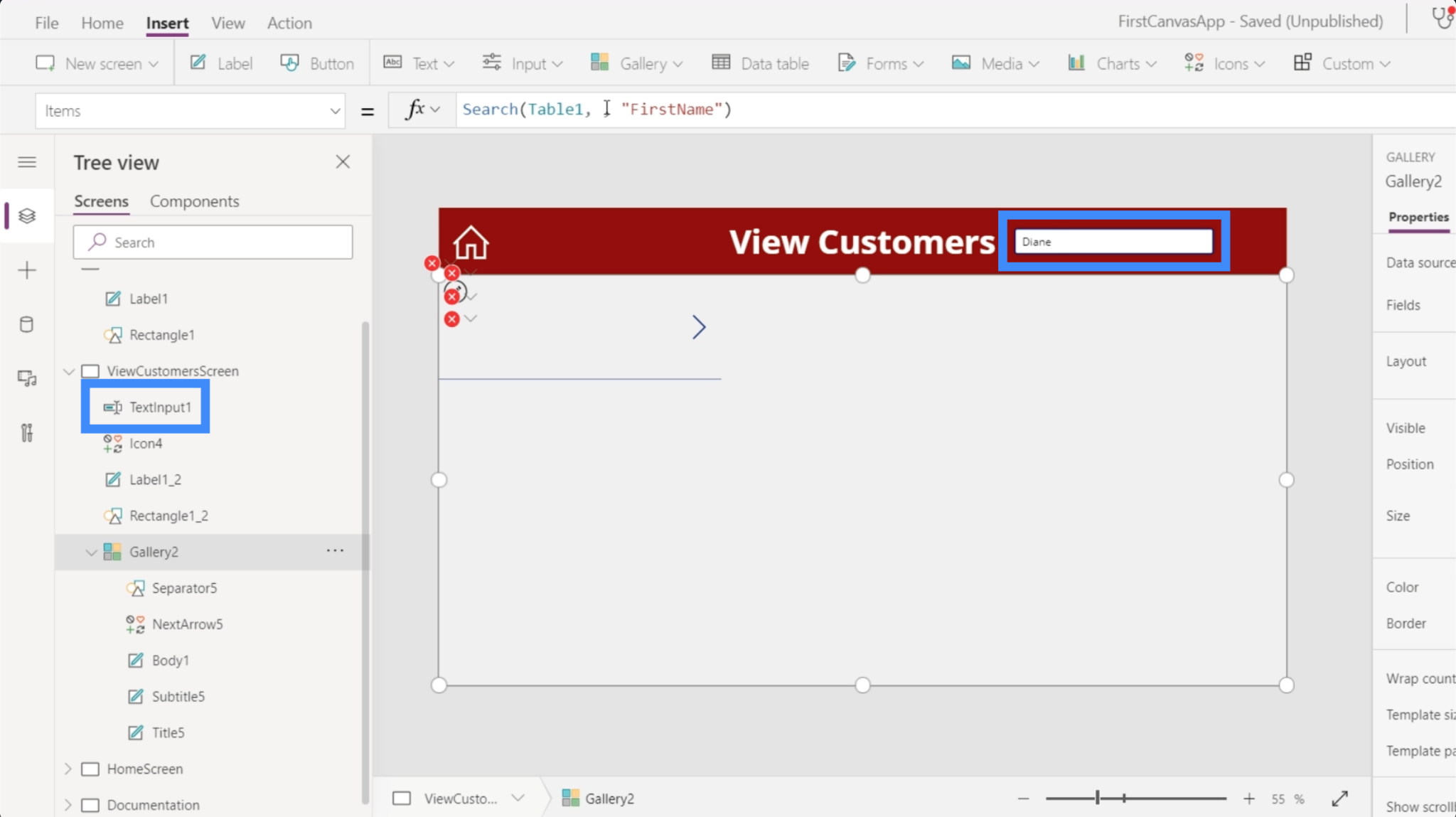 PowerApps Search Field: How To Add And Customize – Master Data Skills + AI