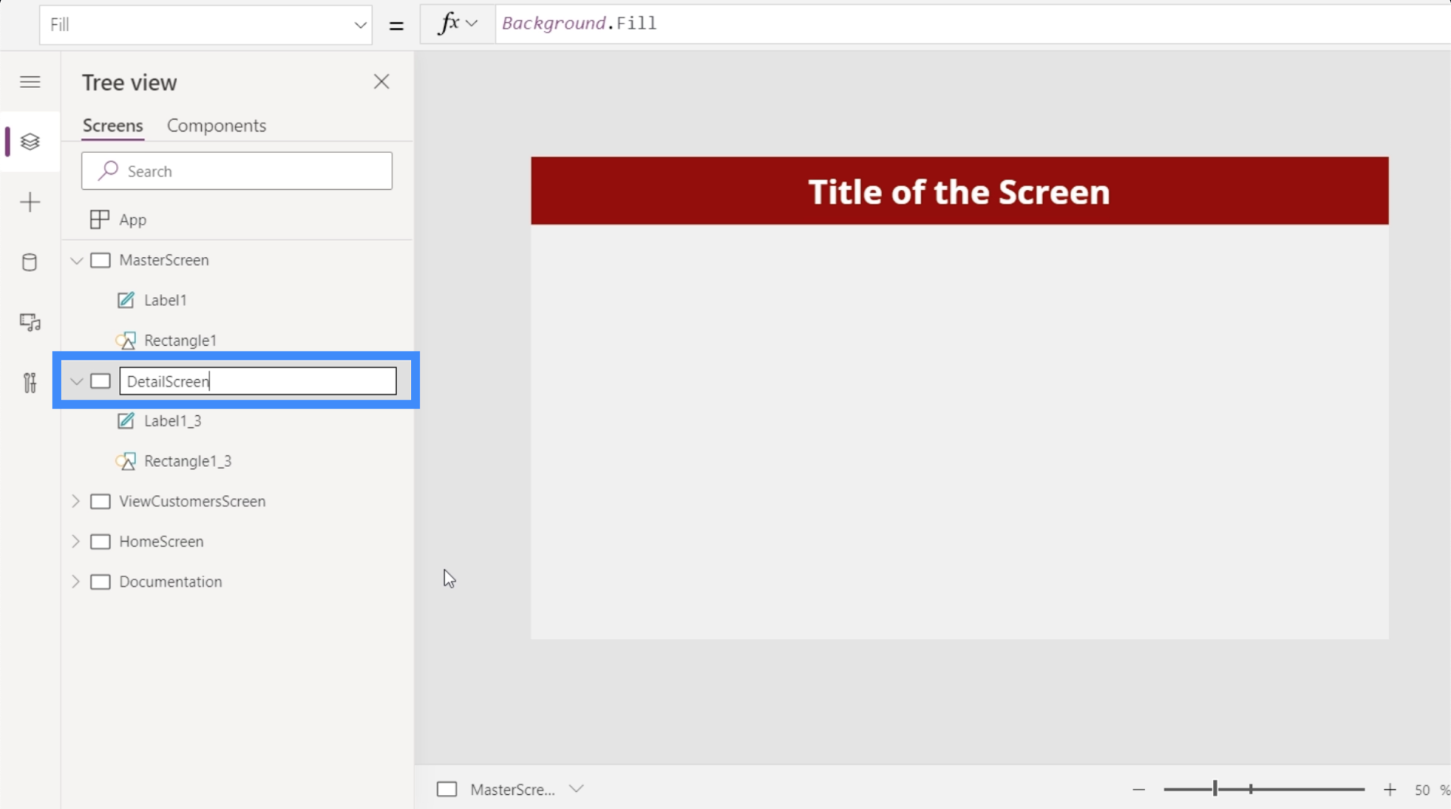 MS Power Apps Detail Screen And Form Screen – Master Data Skills + AI
