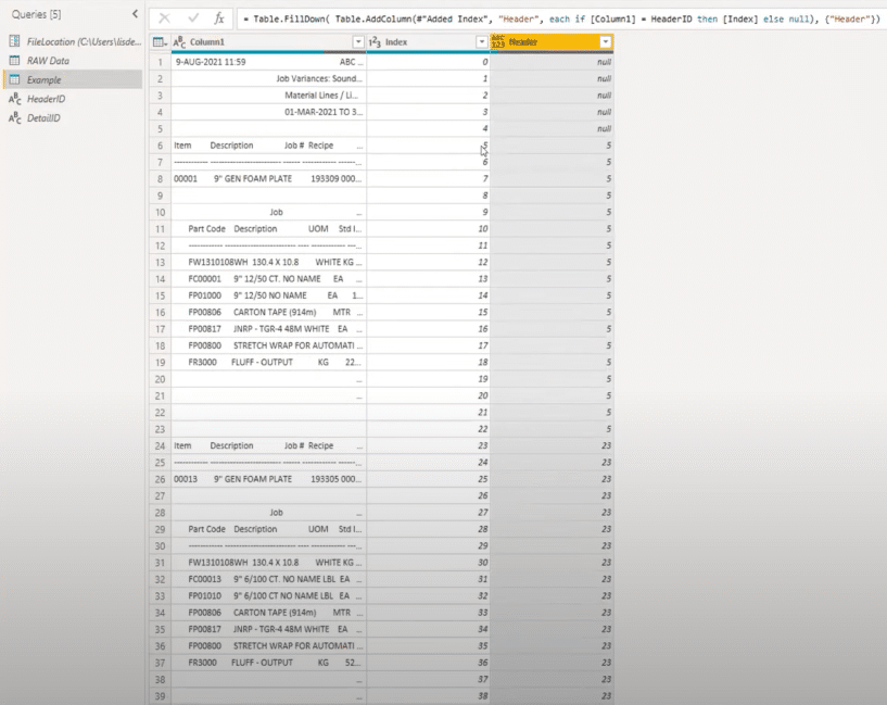 Microsoft power query