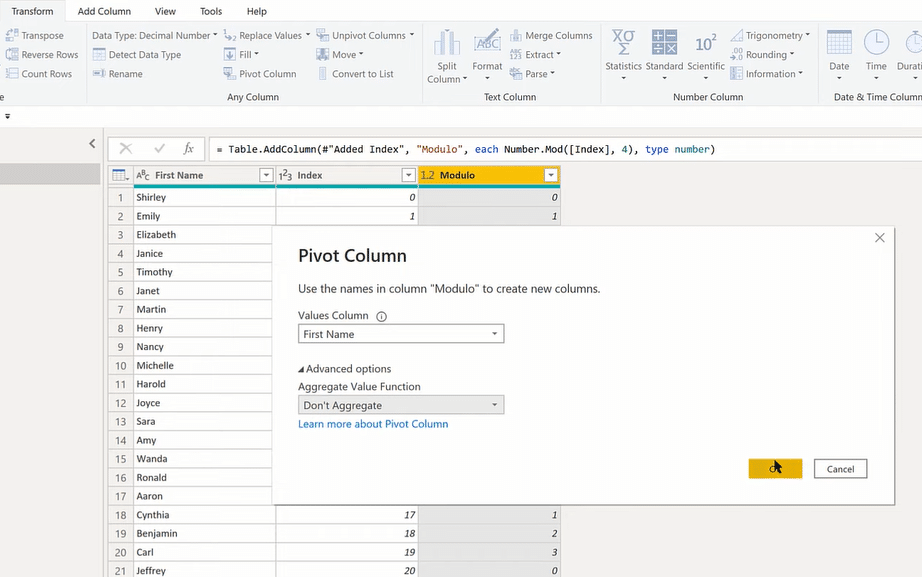 power bi modulo