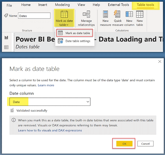 Power BI data