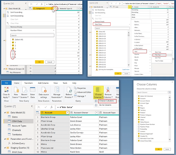 Power BI data