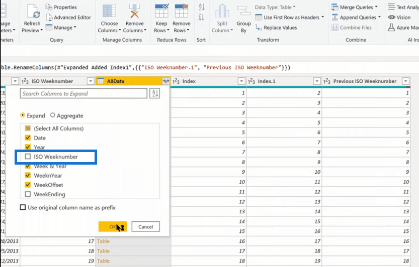 power bi previous week