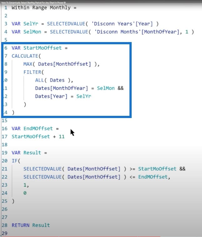 Time Intelligence In DAX: How To Dynamically Select Starting Period