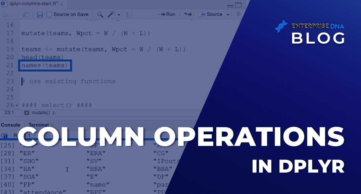 COLUM OPERATIONS IN DPLYR