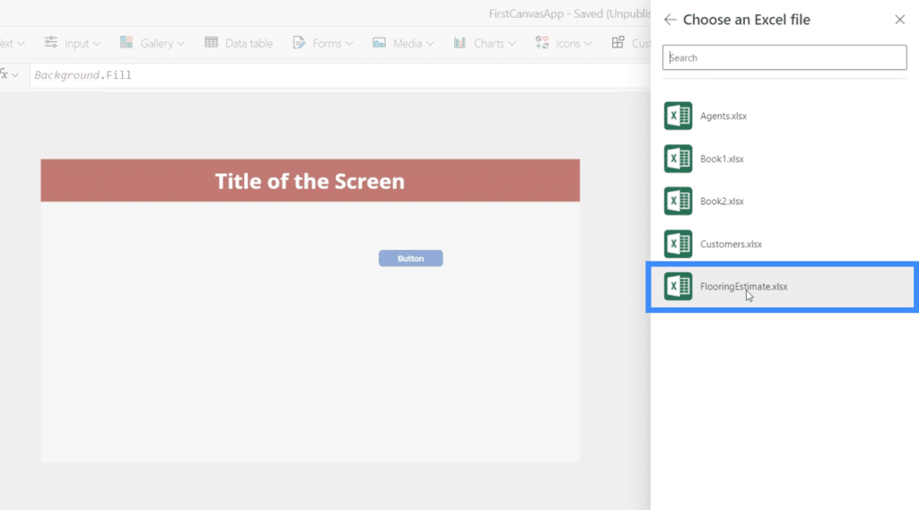 powerapps charts