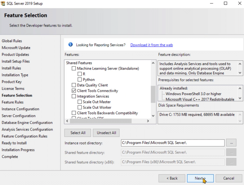 install SQL Server