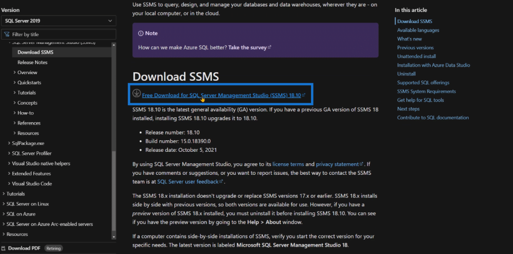 install SQL Server