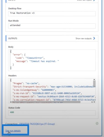 Power Automate desktop flow