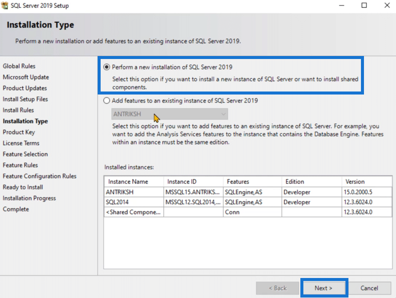 install SQL Server