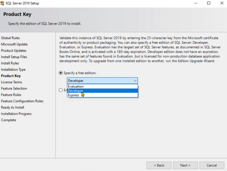 install SQL Server