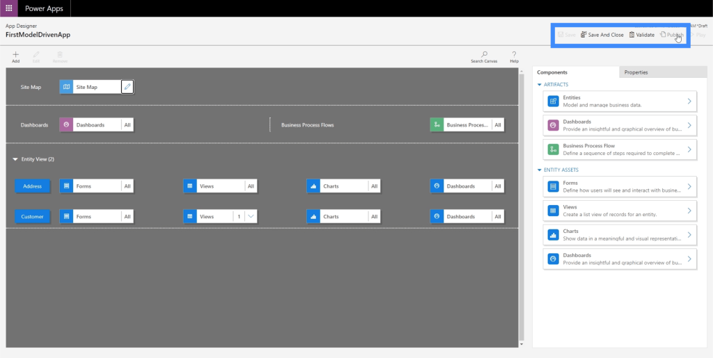 power apps model driven