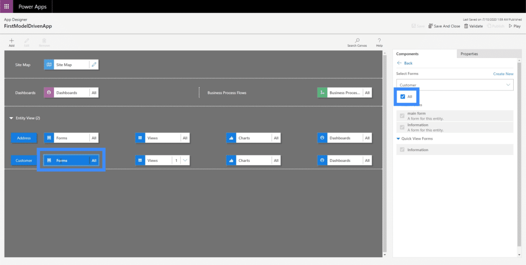 power apps model driven