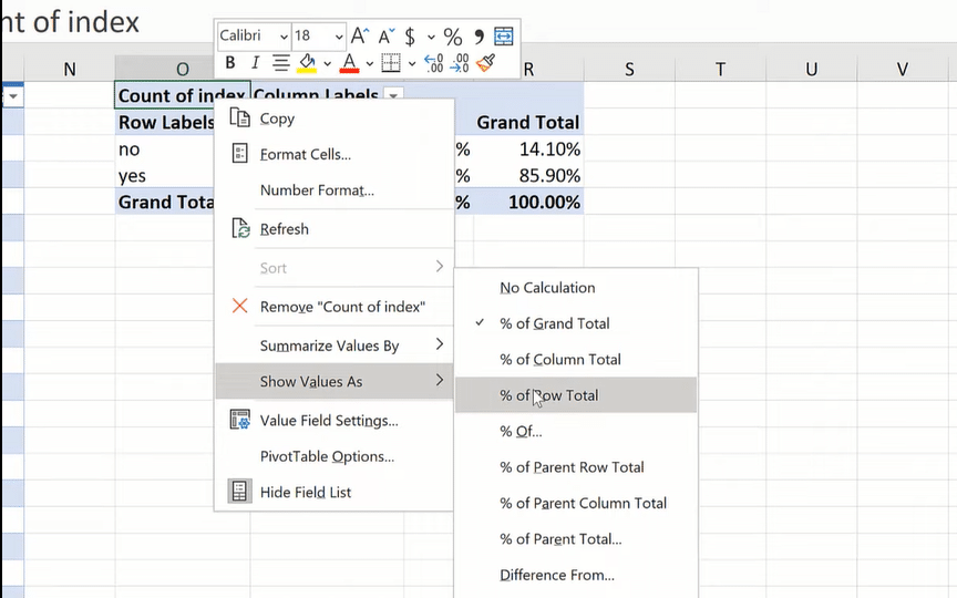 frequency tables in excel