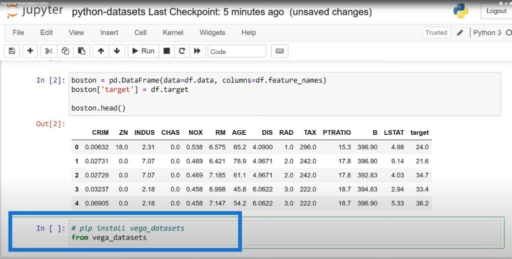 Datasets In Python