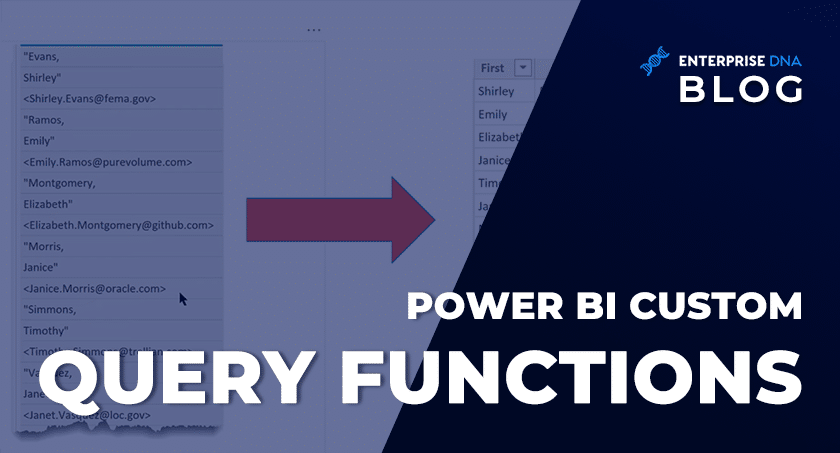 Power BI Custom Query Functions