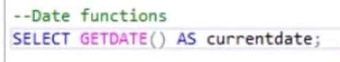 Common SQL Functions