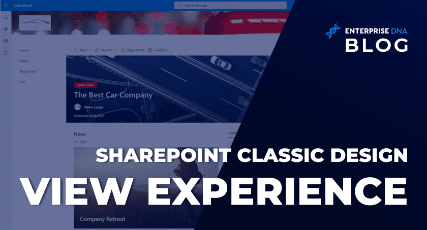SharePoint Classic Design View Experience