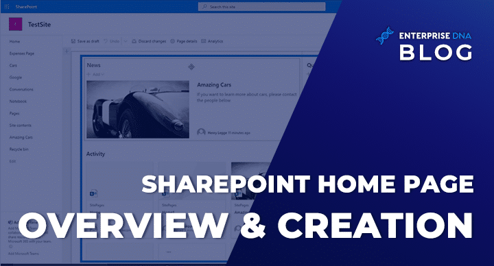 SharePoint Home Page Overview and Creation