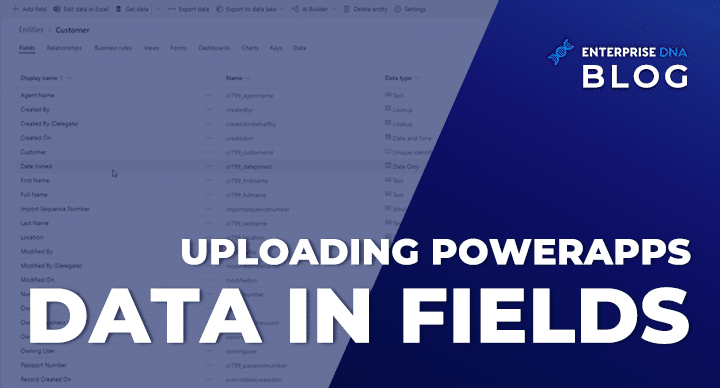 Uploading PowerApps Data in Field