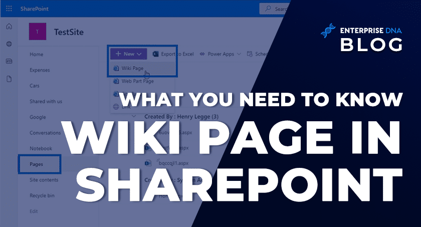 What You Need To Know Wiki Page In SharePoint
