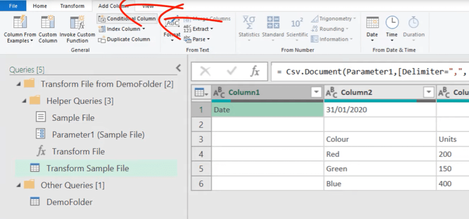 power query combine files from multiple folders