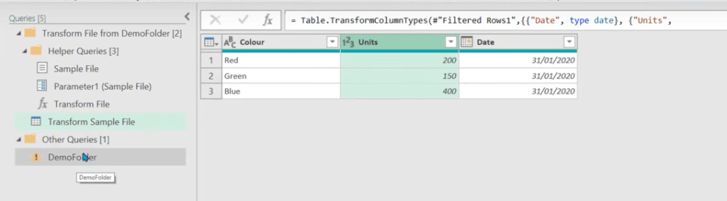 power query combine files from multiple folders