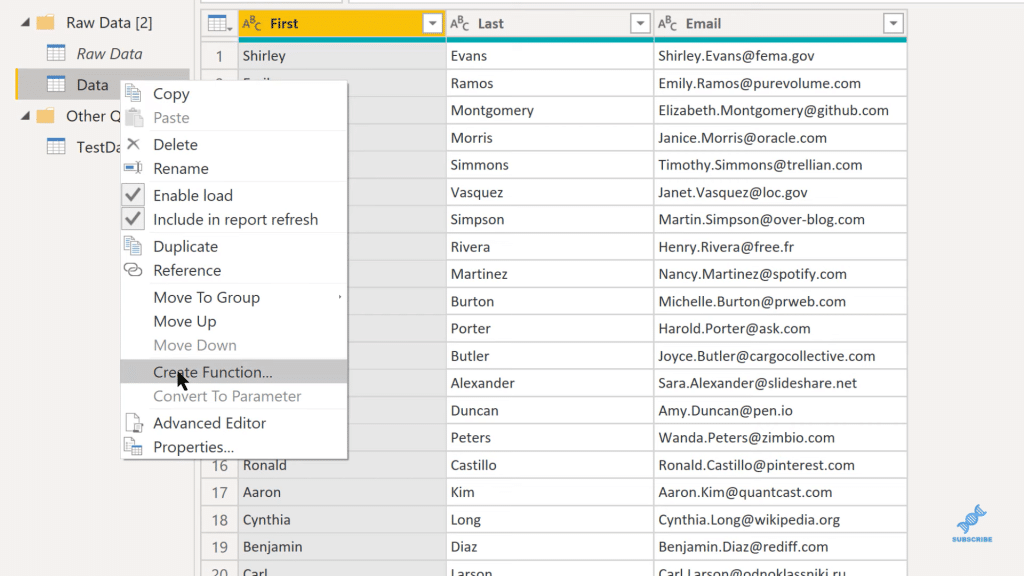 power bi custom query