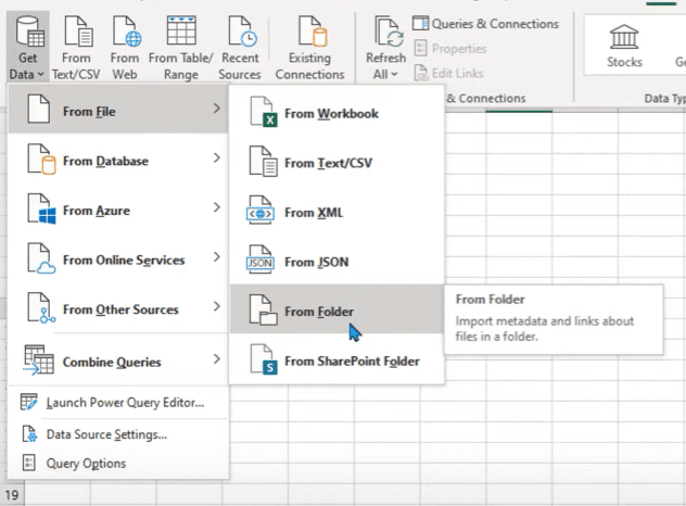 power query combine files from multiple folders