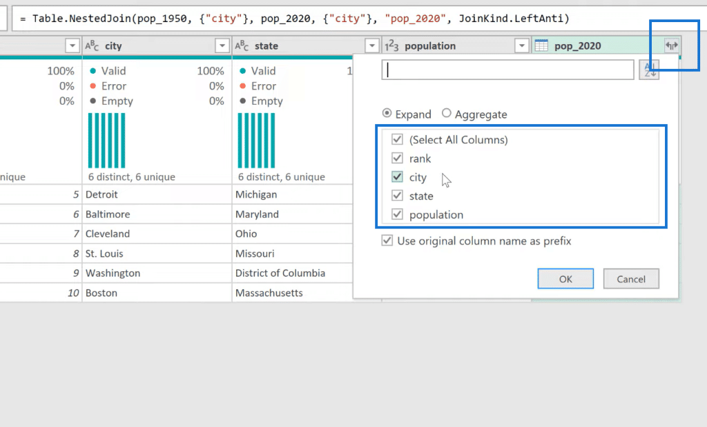 merge queries